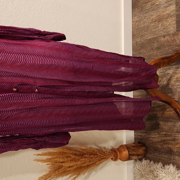 Anthropologie Maeve Semi-sheer Shirt Dress - Picture 3 of 8